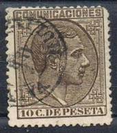 Sello 10 Cts Alfonso XII 1878, Fechador VALVERDE Del CAMINO (Huelva), Num 192 º - Gebraucht