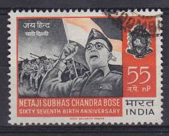 India 1964 Mi. 369     55 N P Subhas Chandra Bose Indian Army - Usados