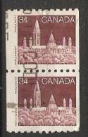 Canada  1985-90 Definitives; Parliament  (o) - Roulettes