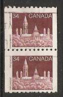 Canada  1985-90 Definitives; Parliament  (o) - Coil Stamps