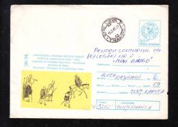 MUSIC,NIPON MATSUO BASHO 1994 COVER STATIONERY ROMANIA. - Lettres & Documents