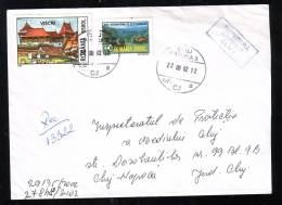 REGISTRED COVER NICE FRANKING 2002 ROMANIA. - Covers & Documents