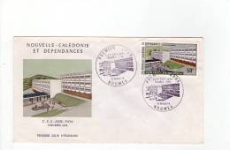 FDC Nouvelle Calédonie - Poste Aérienne - CES Anse Vata Nouméa - Obl 23/03/74 (1er Jour) - Gebruikt