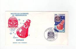 FDC Nouvelle Calédonie - Poste Aérienne - L'espace - Obl Du 08/04/81 (1er Jour) - Gebraucht