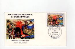 FDC Nouvelle Calédonie - Poste Aérienne - Peintres Du Pacifique - Obl Du 08/11/84 (1er Jour) - FDC