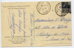 Cachet Manuel--SAVERNE--BAS-RHIN--14-9-1931--sur Tp N°270 (Expo Coloniale Paris) - Manual Postmarks