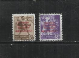 ITALY ITALIA 1945 CLN MACCAGNO MONUMENTS DESTROYED OVERPRINTED MONUMENTI DISTRUTTI SOPRASTAMPATI USED - Comitato Di Liberazione Nazionale (CLN)