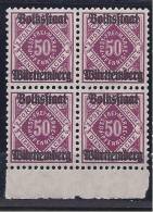 Germany1919:Republic Of Württemberg Michel Dienst.143mnh** Block Of 4  Cat.Value56Euros - Mint