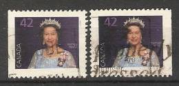 Canada  1991  Definitives; Queen Elizabeth II  (o) Portrait - Timbres Seuls