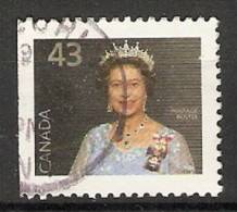 Canada  1992  Definitives; Queen Elizabeth II  (o) Portrait - Timbres Seuls