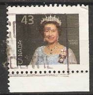 Canada  1992  Definitives; Queen Elizabeth II  (o) Portrait - Timbres Seuls