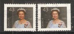 Canada  1992  Definitives; Queen Elizabeth II  (o) Portrait - Timbres Seuls