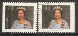 Canada  1992  Definitives; Queen Elizabeth II  (o) Portrait - Single Stamps