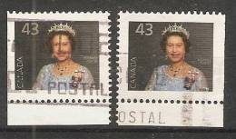 Canada  1992  Definitives; Queen Elizabeth II  (o) Portrait - Sellos (solo)