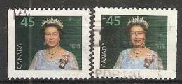 Canada  1995  Definitives; Queen Elizabeth II  (o) - Single Stamps