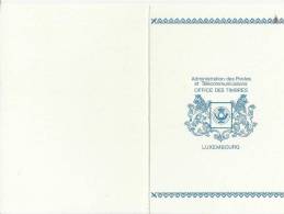 LUXEMBOURG 1984 -CHRISTMAS -CARITAS- POST OFFICE GREETING CARD  POSTM. CARITAS  WITH 1 CARITAS STAMP OF YEAR 1984 STAMP - In Gedenken An