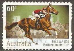 AUSTRALIA - DIECUT - USED 2010 60c 150th  Melbourne Cup - Winners - Phar Lap - Used Stamps