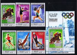 1968  Jeux Olympiques De Mexico équitation, Gymnastique, Haltérophilie, Course, Plongeon, Football Michel 489-94 Bl 40A* - Schardscha