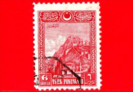 TURCHIA - Usato - 1926 - Fortezza Di Ankara -  Fortress Of Ankara - 6 - Used Stamps