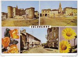 SALVAGNAC - 3 Vues  :  Le Château - La Place Et L´Eglise - La Grand´ Rue - N°  81 SA 1 - Salvagnac