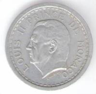 MONACO 2  FRANCS 1943 - 1922-1949 Luigi II