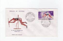 FDC Wallis Et Futuna - Poste Aérienne - 4éme Jeux Du Pacifique Sud - Obl Du 25/10/71 (1er Jour) - FDC