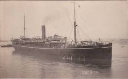 P&O Line HMT SYRIA Boer War Transport Real Photo Ship Postcard - Paquebots