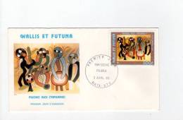 FDC Wallis Et Futuna - Poste Aérienne - Tapisserie Pilioko - Obl Du 03/04/85 (1er Jour) - FDC