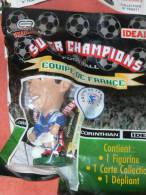 FIGURINE  SPORT  FOOTBALL CORINTHIAN  "DJORKAEFF  " CLUB GRENOBLE MONACO STRASBOURG MILAN     EQUIPE DE FRANCE   1997 - Sonstige & Ohne Zuordnung