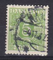 Denmark Porto Postage Due 1930 Mi. 20     5 Ø Ziffern Und Vier Kronen, Glatter Grund - Portomarken