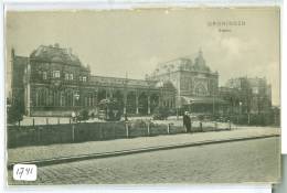 STATION  * GRONINGEN (1741)  ANSICHTKAART * - Groningen