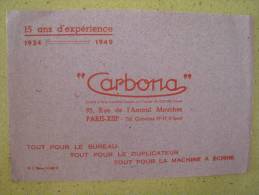 Buvard Papeterie Carbona Bureau Machine à écrire Paris - Collections, Lots & Séries