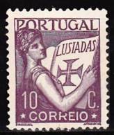 PORTUGAL - 1931,  Lusíadas, Pap. Liso D.14.  10 C.  (*) MNG  MUNDIFIL  Nº 516 - Nuevos