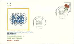 Turkey; Special Postmark 1985 International Symposium On KARST Water Resources - FDC