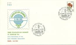 Turkey; Special Postmark 1985 30th Anniv. Of Izmir Philatelic Association - FDC