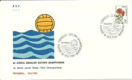 Turkey; Special Postmark 1985 3rd World Junior Water-Polo Championship, Istanbul - Water Polo