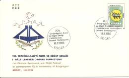 Turkey; Special Postmark 1986 1st Ottoman Symposium And Sogut Festival - FDC