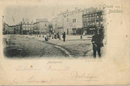 Gruss Aus Bolchen Boulay Marktplatz Edit E. Stenger Envoi A Ploesti Roumanie 1900 - Boulay Moselle