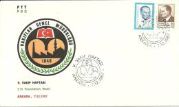 Turkey; Special Postmark 1987 5th Foundation Week - FDC