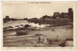 PLOUMANACH : " La Bretagne Pittoresque Plage De Saint Guirec Le Chapeau De Napoléon Et Le Chateau De Costaères  " - Ploubazlanec