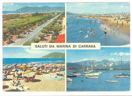 E2442 Saluti Da Marina Di Carrara - Barche Boat Bateaux Yacht / Viaggiata 1980 - Carrara