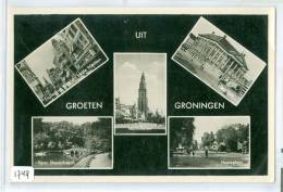 GRONINGEN (1749)  ANSICHTKAART * GRONINGEN HEEREPLEIN * CPA * GELOPEN IN 1953 NAAR DORRECHT - Groningen