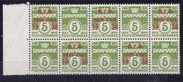 Denmark1938:Michel243(5 Pairs9 Catalogue Value 60Euros - Unused Stamps