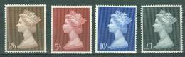 G.B.: 1967/68   QE II Definitives  SG759-62     MH - Unused Stamps