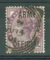 G.B.: 1896/1901   Official    QV  'Army' OVPT   SG O43    1d     Used - Service