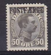 Denmark 1922 Mi. 9    50 Ø King König Christian X. Overprinted POSTFÆRGE, MH* (2nd Choice) - Paketmarken