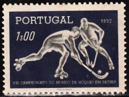 PORTUGAL - 1952,  8.º Campeonato Do Mundo De Hóquei Em Patins.    1$00   ** MNH  MUNDIFIL  Nº 751 - Unused Stamps