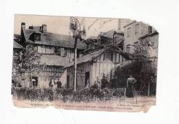 Delcampe - DOMFRONT 61 Fêtes Du Comice Central 9 Aout 1908 Place Saint Julien. Ferme. Mas ( De Cocagne ? ) Décoré Drapeaux  Femmes - Domfront