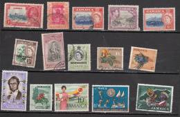 JAMAIQUE ° LOT DE 15 TIMBRES DIFFERENTS - Jamaica (...-1961)