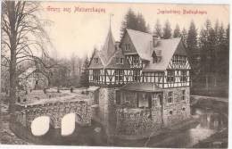 Gruss Aus Meinerzhagen Sauerland Jagdschloss Badinghagen 20.5.1907 Gelaufen - Meinerzhagen